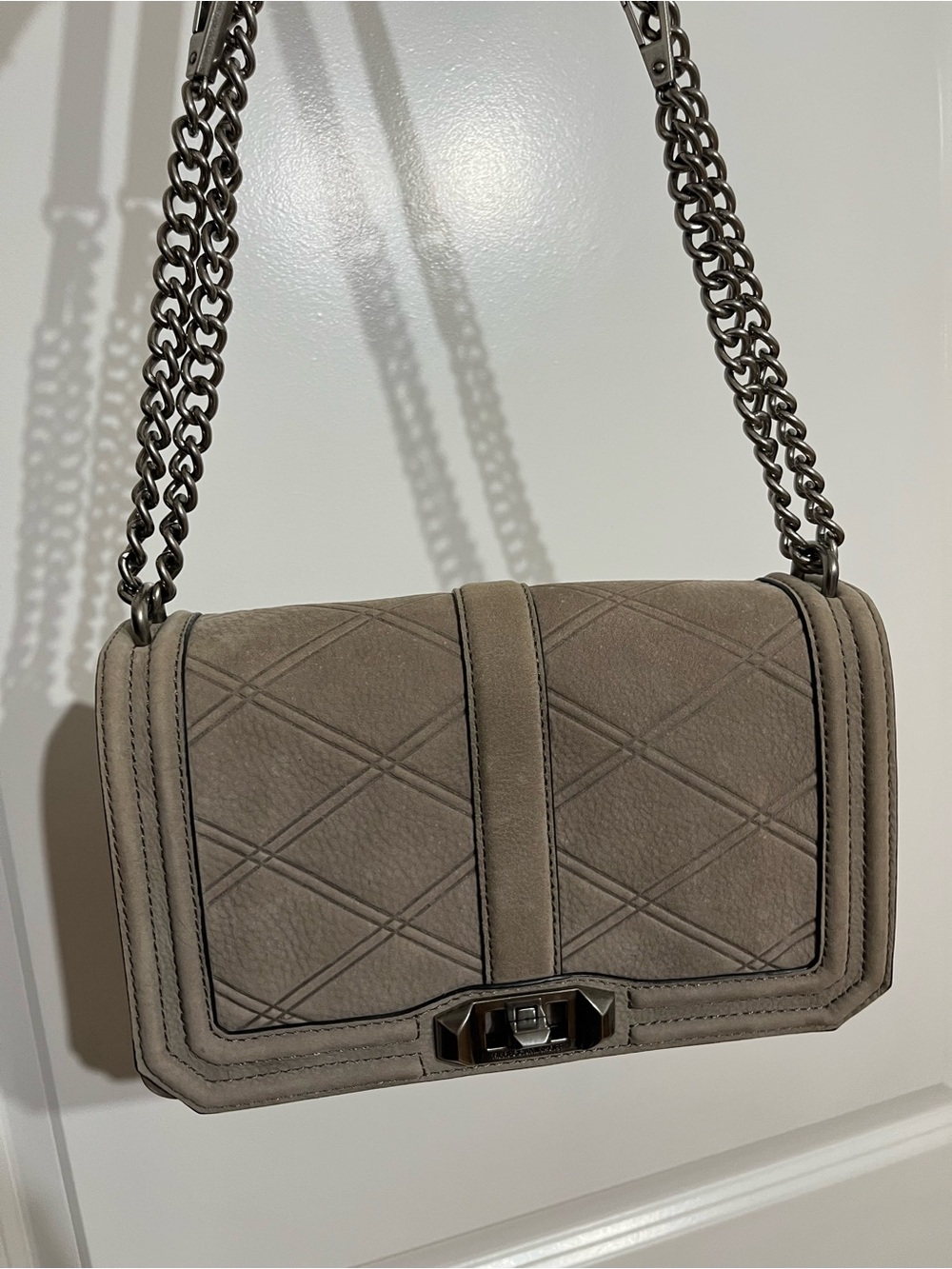Rebecca Minkoff Love Crossbody + Crystal Guitar Strap